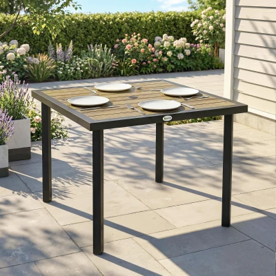 garden table 86L x 86W x 71H cm Brown