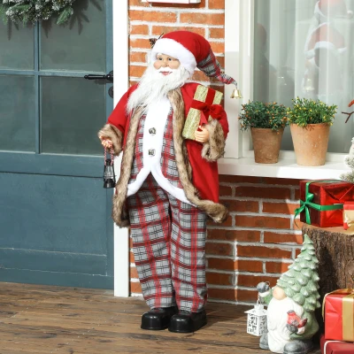 HOMCOM Animated Santa Claus 141cm Christmas Decoration