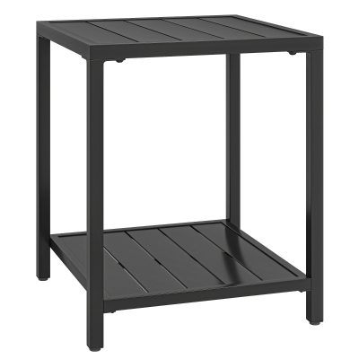 Outsunny Table d'Appoint Jardin 45x45cm Résistante Intempéries