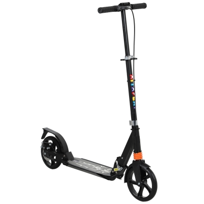 AIYAPLAY Trottinette Enfants Pliable 2 Roues Noir