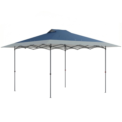 Outsunny Pavillon ca. 4x4m Wasserdicht Stabil Winterfest Pop-up Faltpavillon mit Ein-Schritt-Schließfunktion UV 50+