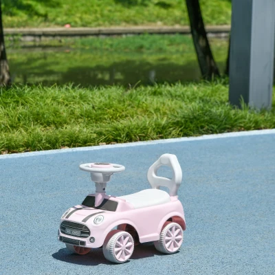 AIYAPLAY Porteur Enfants 18-36 Mois Rose Volant et Anti-bascule