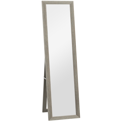 HOMCOM Miroir Pleine Longueur 37x157cm Rectangulaire Gris
