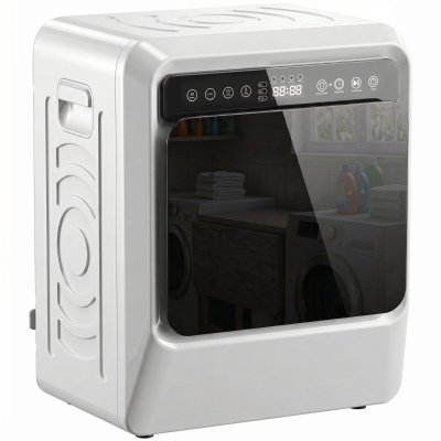 HOMCOM Compact Vented Tumble Dryer 5kg 1000W Freestanding White