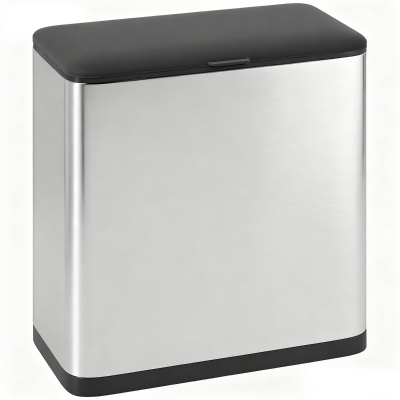 HOMCOM 8L Hanging Kitchen Bin with Lid Under Cabinet
