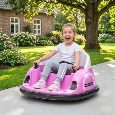 Bumper Car 66.5L x 64.5W x 39Hcm Pink