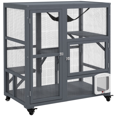 Cat Cage 100W x 60D x 110Hcm Light Grey