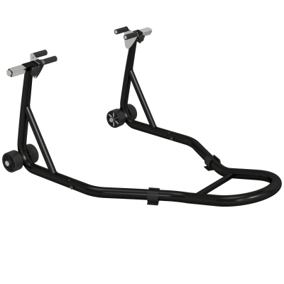HOMCOM Support Moto Universel Atelier Noir avec Bras en U et L