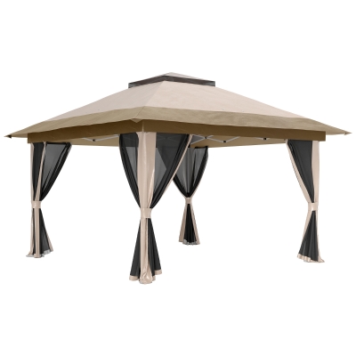 Pop Up Canopy 356L x 356W x 280Hcm Beige