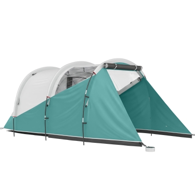 Outsunny Tenda da Campeggio 3 Posti Impermeabile e Borsa Verde