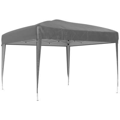 Outsunny Tonnelle Pop-Up 3x3m Gris Anti-UV Pliant avec Sac