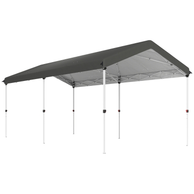 Outsunny Tonnelle Pliante 3x6m UPF50+ avec Sac Gris Foncé