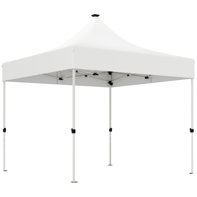 Outsunny Gazebo da Giardino Pop Up con Luci LED Solari Bianco
