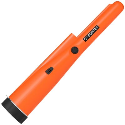 Outsunny Metalldetektor für Erwachsene, Tragbar Ortungsgerät mit LED Indicator, Wasserdicht Schnurlos Metallsuchgerät Orange
