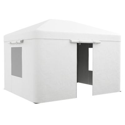 Outsunny Vervangend dak voor paviljoen, vervangende luifel, weerbestendig, 360 x 300 x 270 cm, wit