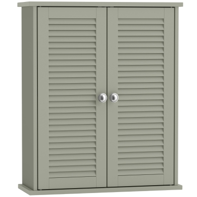 HOMCOM Armadio pensile per bagno 51 x 18 x 61 cm Verde