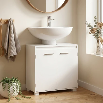 HOMCOM Mobile Sottolavabo 60x30x60 cm Bianco