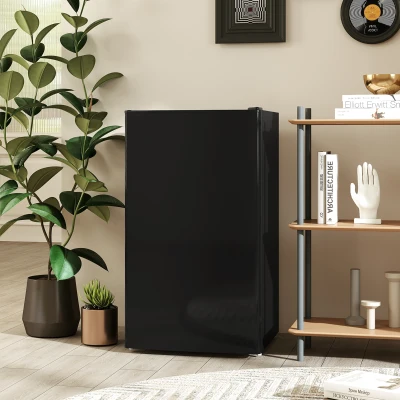 HOMCOM Frigo Portatile 91L con Scaffali, Ripiani e Cassetto Nero