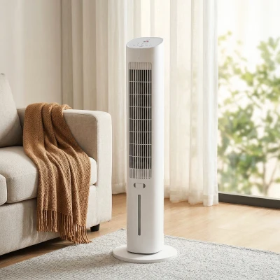 HOMCOM Raffrescatore d'Aria a Torre 3-in-1 con Telecomando Bianco