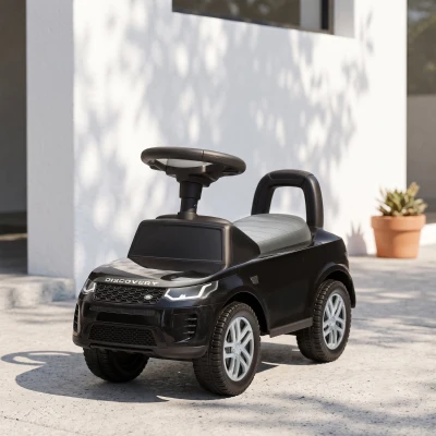 AIYAPLAY Porteur Land Rover Enfant Rangement Klaxon Noir