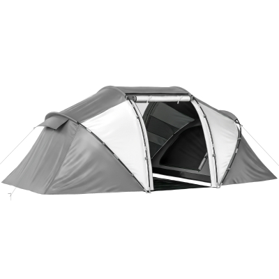 Outsunny UV Protection Camping Tent 4-6 Man Charcoal Grey/White