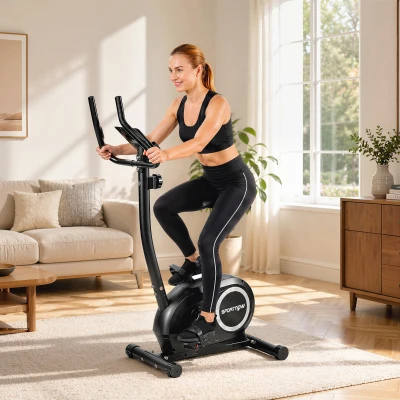 SPORTNOW Cyclette Magnetica a 8 Livelli con Display LCD Nero
