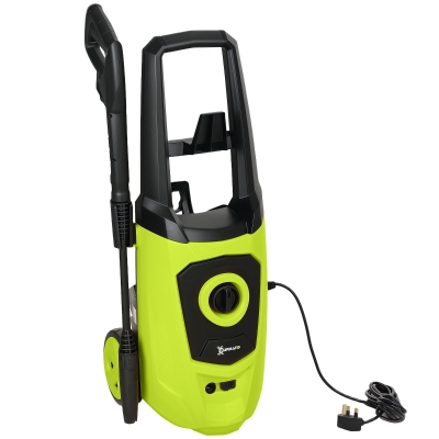 DURHAND 1800W High Pressure Washer, 150 Bar Pressure, 510 L/h Flow, High-Performance Portable Power Jet Wash Cleaner Green