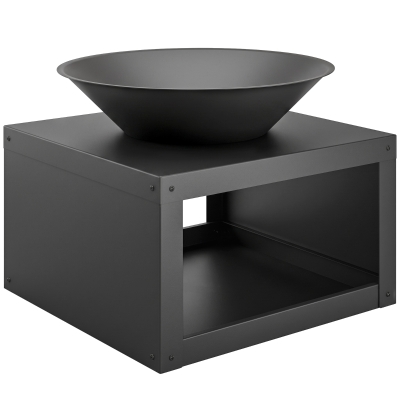 Outsunny Braciere 60cm x 60cm x 49,5cm Nero