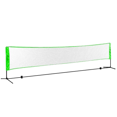 SPORTNOW Set Badminton/Volleyball Extérieur Filet Réglable