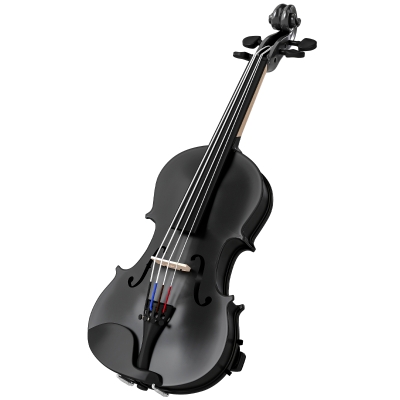 HOMCOM Violon 4/4 Bois Noir avec Housse et Accessoires