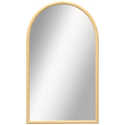 HOMCOM Miroir Arche 110x65cm Bois Naturel Salon Chambre