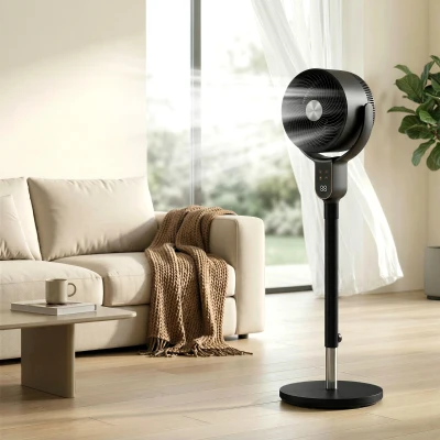 HOMCOM Ventilateur Sur Pied Silencieux 8 Vitesses Hauteur Réglable
