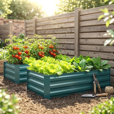 Raised Bed 100L x 60W x 30Hcm Green