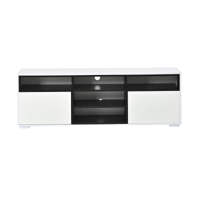 Comodă TV LED, Alb