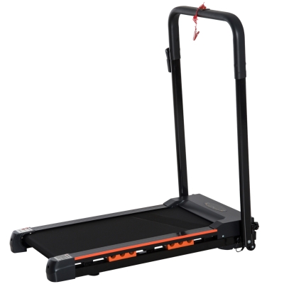 HOMCOM Elektrische loopband met LCD-display inklapbare fitnessapparaat 1-6 km/u staal