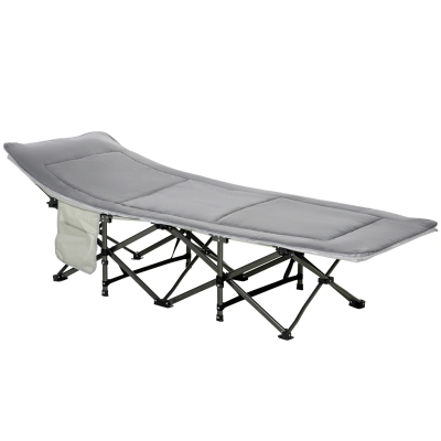 Outsunny opklapbaar campingbed 188 cm x 64,5 cm x 53 cm