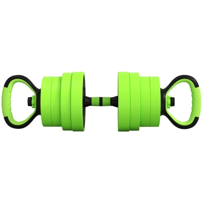 SPORTNOW Juego de Mancuernas Ajustables 30 kg 4 en 1 como Kettlebell Barra Mancuernas Soporte para Flexiones para Gimnasio Casa