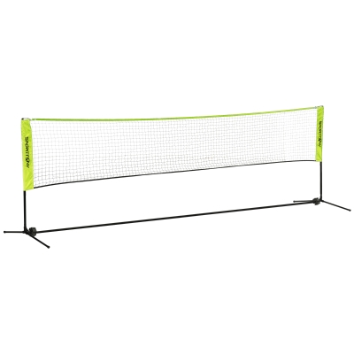 SPORTNOW 4m Badminton Net, Height Adjustable Outdoor Sports Net, with Carry Bag, for Tennis, Pickleball, Volleyball