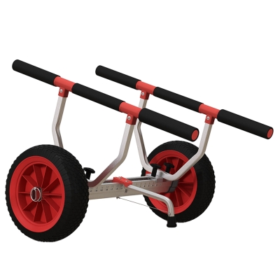 Cărucior Kayak Reglabil pe Lățime, Aluminiu, Max. 100 kg