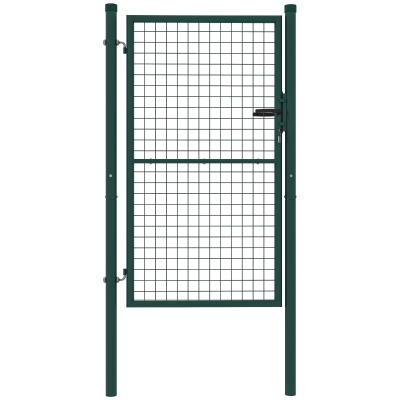 Outsunny Cancello da Giardino con Serratura, Chiavi, 97x200cm