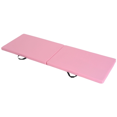 Covoraș de Gimnastică Pliabil  180x60x5 cm Roz