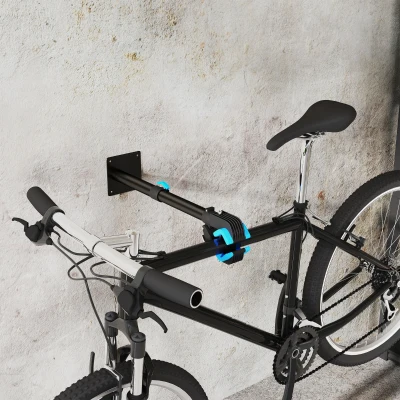 HOMCOM Support Réparation Vélo Réglable 360° Noir 25kg