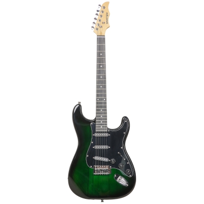 SPORTNOW Kit Guitarra Elétrica de Iniciação com Amplificador 15W Afinador Digital Cordas Correia 3 Palhetas Preto