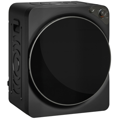 HOMCOM Compact Tumble Dryer 5kg 1000W Stainless Steel Black