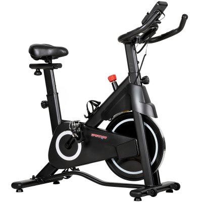 SPORTNOW Vélo d'Appartement Résistance Magnétique Écran LCD Blanc