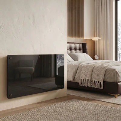 Electric Heater 71W x 21.5D x 44.5D cm Black