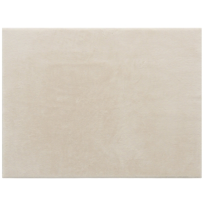 HOMCOM Alfombra Salón 160x230 cm Lavable en Lavadora Pelo Largo Estilo Moderno Tapete para Sala de Estar Dormitorio Crema