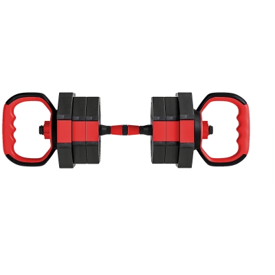 SPORTNOW 4-in-1 halterset verstelbaar 15 kg voor krachttraining thuis