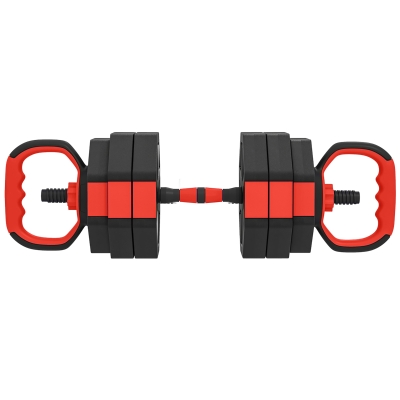 SPORTNOW 6-in-1 Hantelset Kurzhantel Set Kurzhanteln Langhanteln verstellbar 25 KG für Krafttraining Zuhause