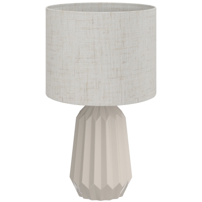 HOMCOM Lampada da tavolo 22cm x 22cm x 39cm beige